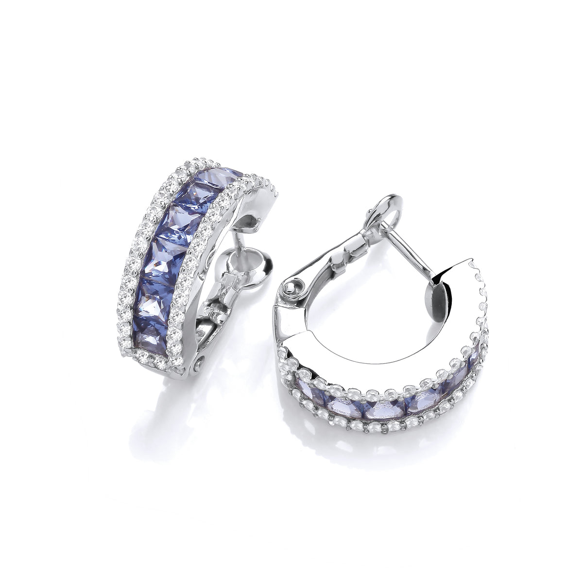 RAINBOW | 18ct Blue Sapphire Hoops