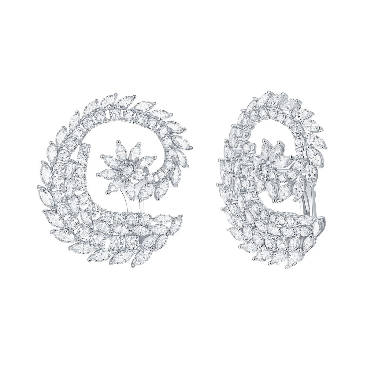 ART | Diamond Swirl Earrings