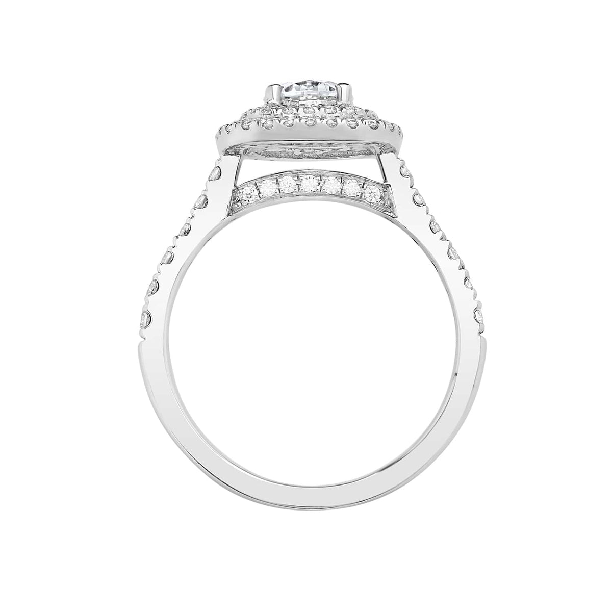Double Cushion Halo Diamond Ring