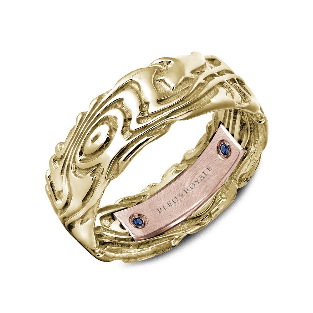 Anillo de patrón de madera
