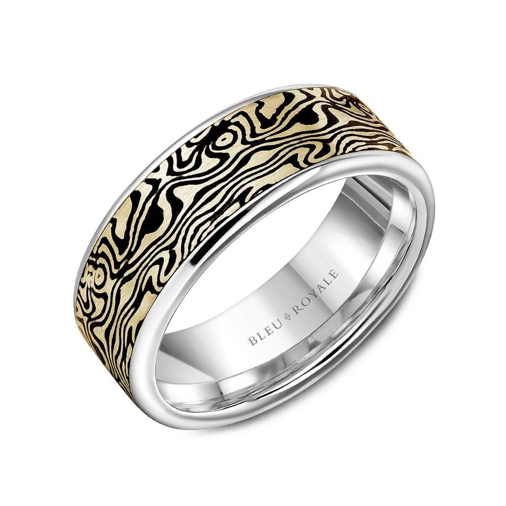 Snake pattern high polish Gold ring