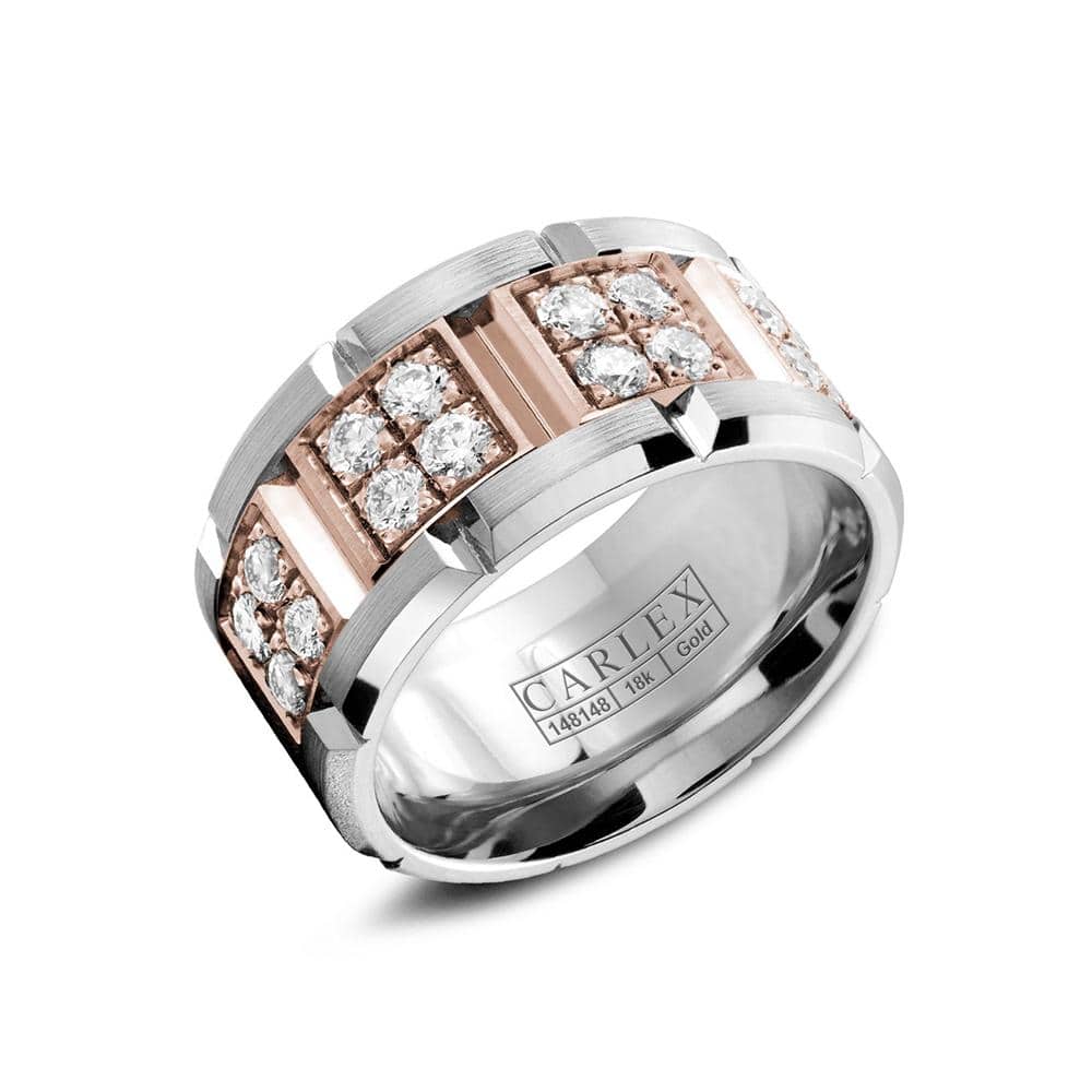Diamond set 18ct Rose Gold Luxe Ring