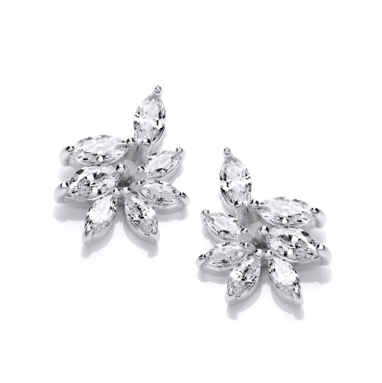 Aretes de diamantes de talla marquesa