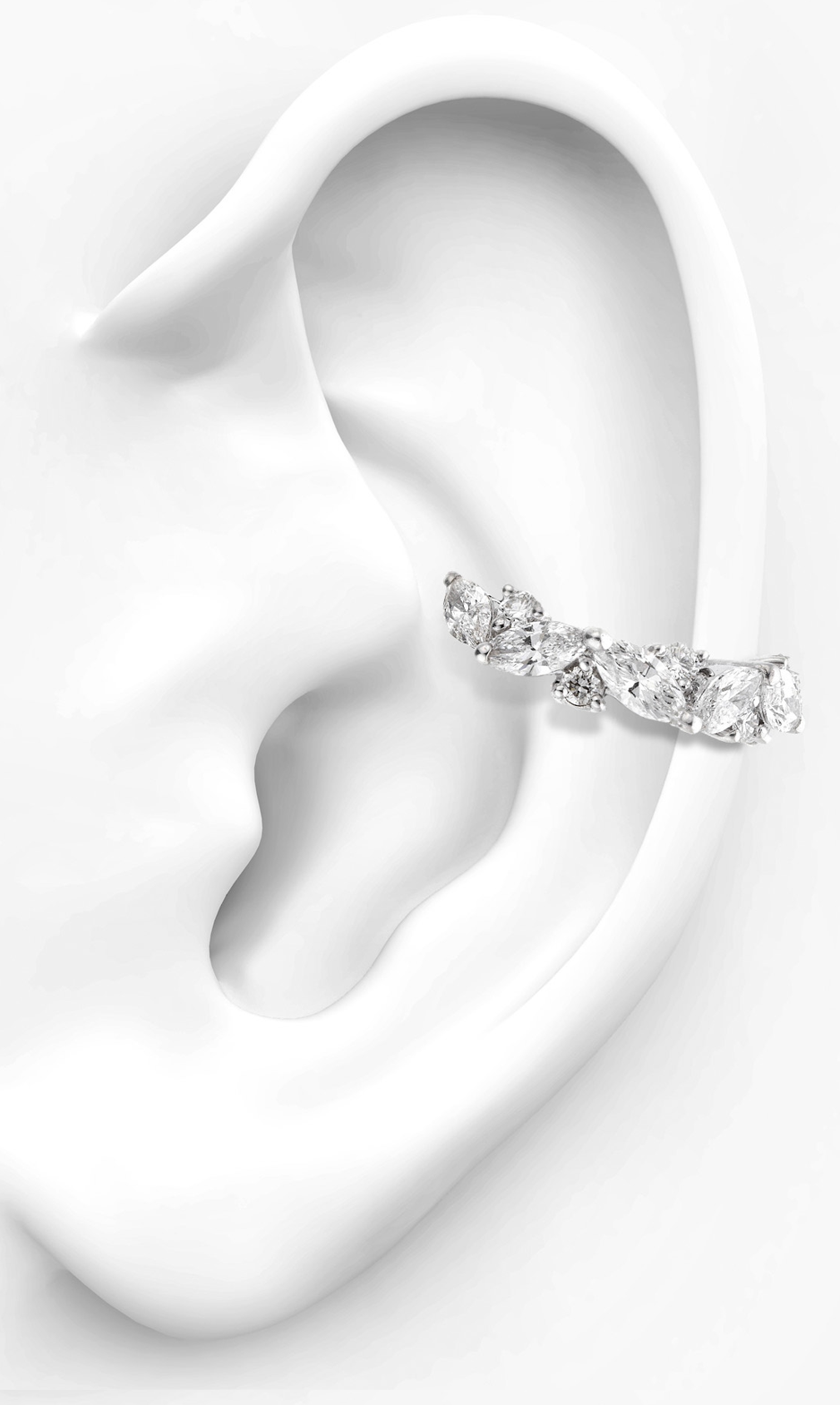Ear Cuff con diamantes 